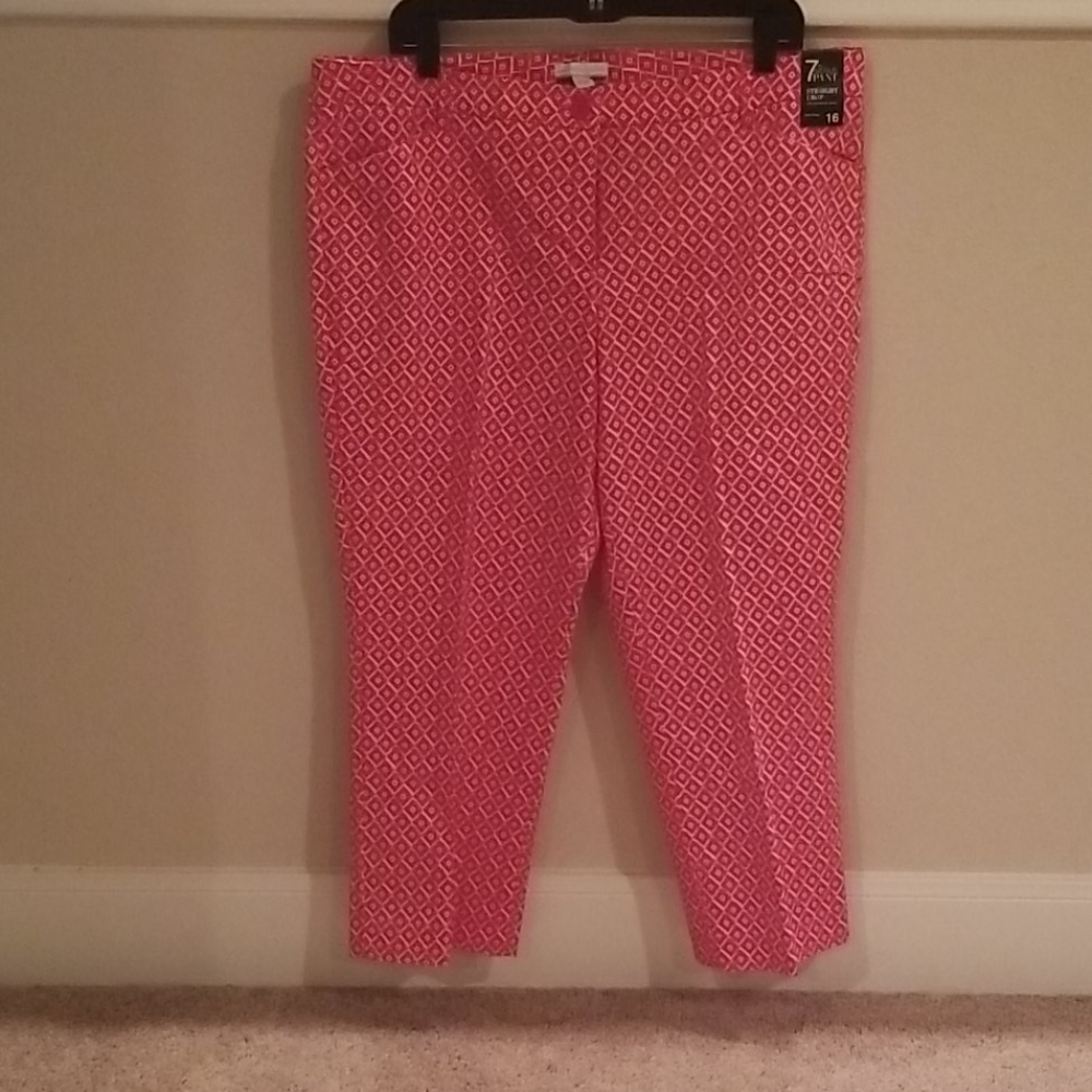 Straight crop pants